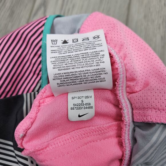 Nike Dri-Fit Pink And Gray 4" Running Shorts Women's Size Small With Liner+ - Picture 5 of 9
